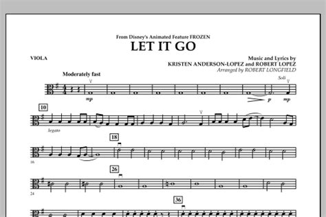 Let It Go From Frozen Viola By Robert Longfield Sheet Music For Orchestra At Sheet Music Direct