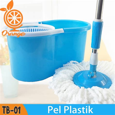 Jual Miliki Alat Pel Lantai Ultra Pel Putar Serbaguna Spin Mop 2 Kain