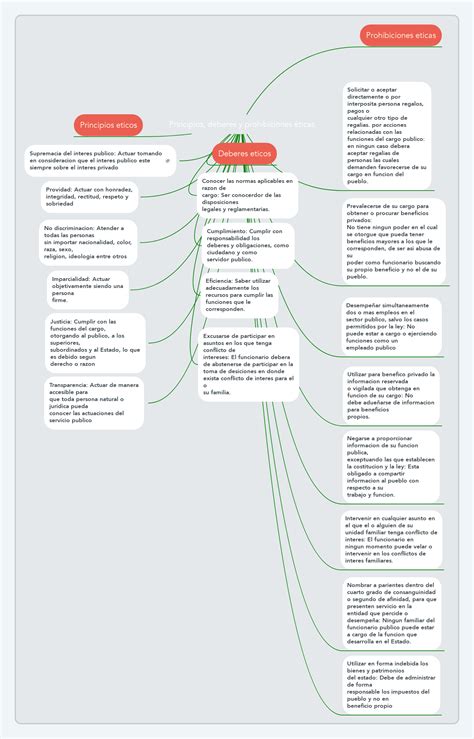 Principios Deberes Y Prohibiciones Mindmeister Mapa Mental Images And