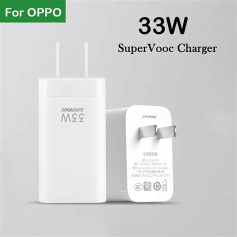 11V3A OPPO Super VOOC Charger 33W Original US Plug Fast Charging