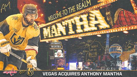 Vegas Golden Knights Acquire Forward Anthony Mantha from Washington ...