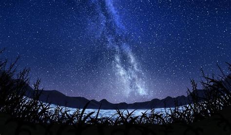 Pixiv Night Sky Wallpaper Starry Night Wallpaper