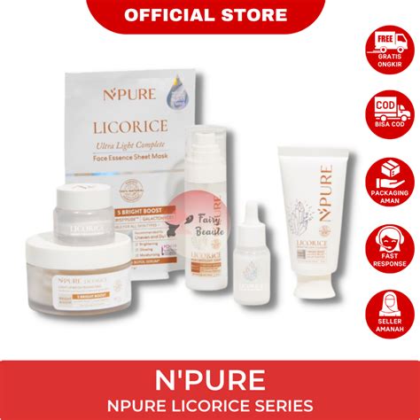 Jual Npure Licorice Series Brightening Pad Ultra Sheet Mask Milky