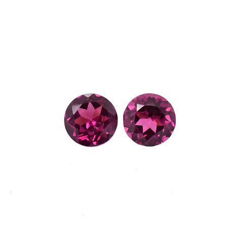 Buy Raspberry Garnet Round Mm Matching Pair Approximately Carat