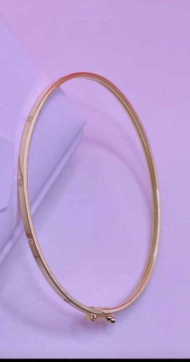 18k Saudi Gold Lightweight Bangle Lazada Ph