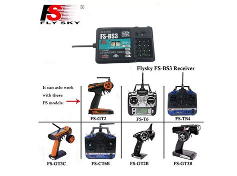 Flysky FS-BS3 Receiver with Stabilization System for FS-GT2 FS-GT2B FS ...