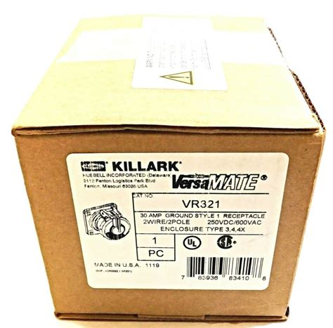 Killark Vr Pin Sleeve Receptacle A V Versamate Series