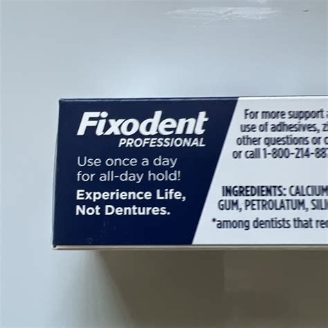 Fixodent Professional Ultimate Denture Adhesive 1 8 Oz Each 3 Tubes EBay