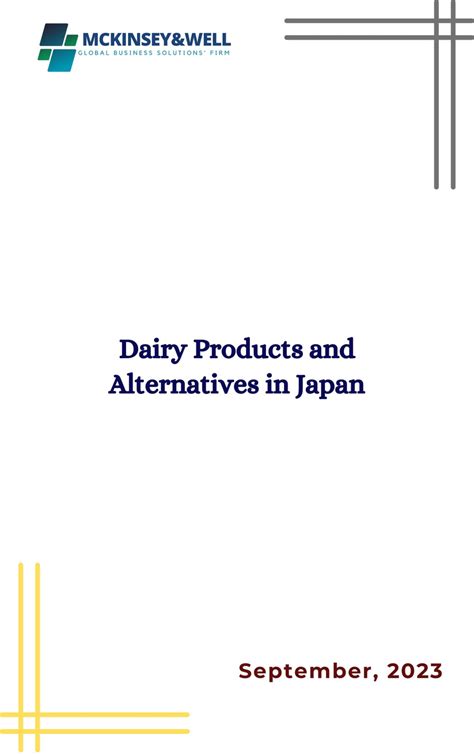 Dairy Products And Alternatives In Thailand Mckinsey And Well