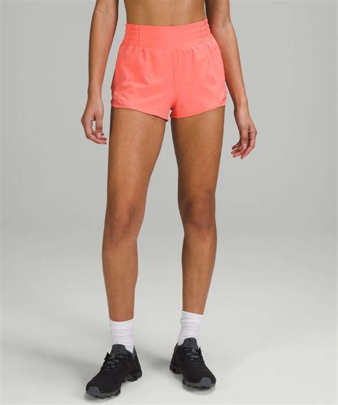 Lululemon Hotty Hot High Rise Lined Short 2 5 Raspberry Cream Lulu Fanatics