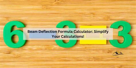 Beam Deflection Formula Calculator: Simplify Your Calculations! – Home ...