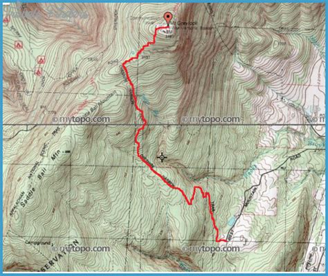 Mt Greylock Hiking Trails Map - TravelsFinders.Com