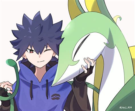 Hugh And Serperior Pokemon And More Drawn By Jayj Danbooru