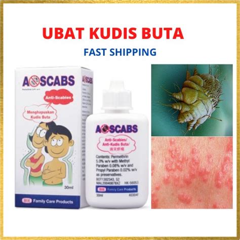 A SCABS LOTION 30ML ANTI SCABIES 250ML Ubat Hapuskan Kudis Buta Hama