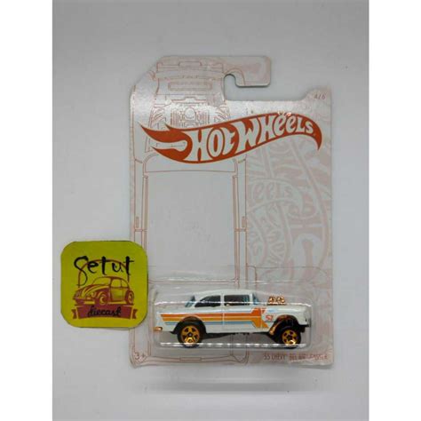 Jual HOT WHEELS HOTWHEELS 52TH ANNIVERSARY 55 CHEVY BEL AIR GASSER PUTIH WHITE PEARL Shopee