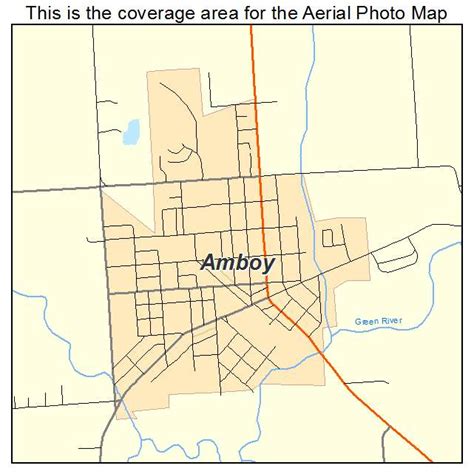 Aerial Photography Map of Amboy, IL Illinois