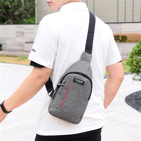 Chest Bag Men S Fashion Trend Oxford Cloth Shoulder Bag Crossbody Bag Ebay