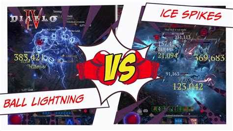 Ball Lightning VS Blizzard Ice Spikes Sorceress DIABLO 4 Best Build