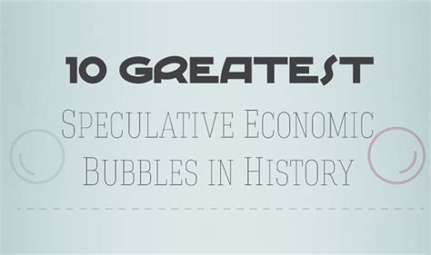 10 Greatest Economic Bubbles In History Infographic Visualistan