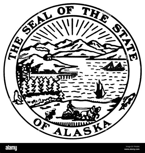 ALASKA STATE SEAL Stock Photo - Alamy