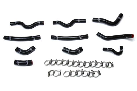 HPS Black Reinforced Silicone Heater Hose Kit Coolant For Lexus 98 07