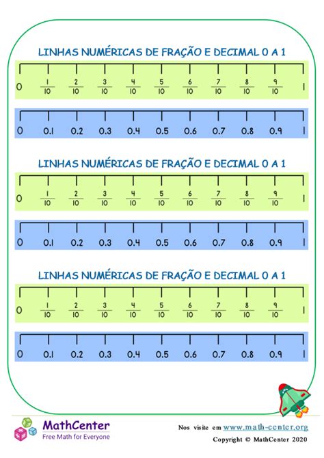 Quinto Ano P Ginas De Aprendizagem Reta Num Rica Fra Es Math Center