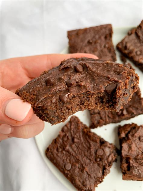 Fudgy Vegan Chickpea Brownies Wellness By Kay