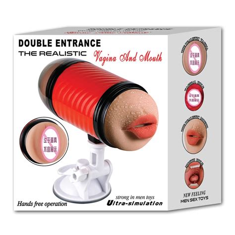 Double Entrance The Realistic Vagina And Mouth Men Sex Toy China Vibrator Toys For Female And