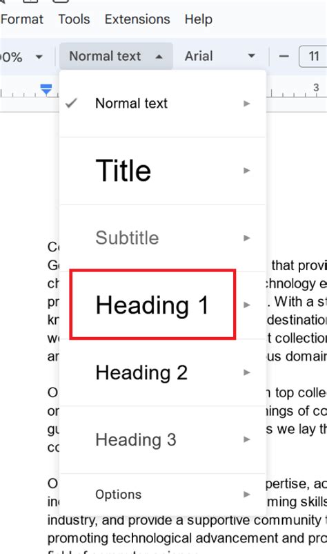 How To Add Headings In Google Docs Geeksforgeeks