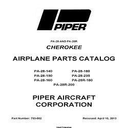 Piper Cherokee Pa Pa R Parts Catalog V