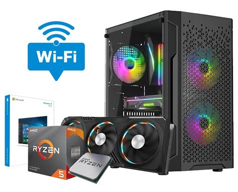 KOMPUTER GAMINGOWY DO GIER RYZEN 5 3600 32GB RTX 3060 12GB SSD 1TB W11