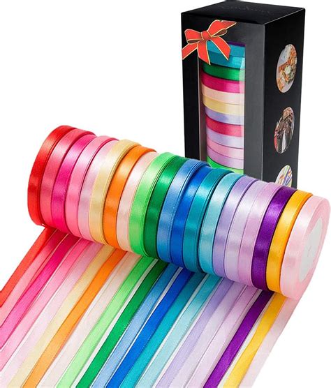 500 Yard Fabric Ribbon Satin Ribbon Rolls Silk Satin Roll