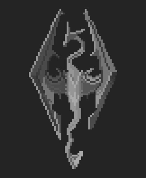 Pixilart - Skyrim logo by Anonymous