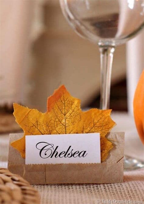 30 Diy Thanksgiving Place Cards Lady Decluttered