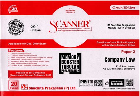 Scanner CS Executive Programme Module I 2017 Syllabus Paper 2