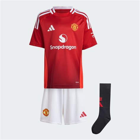 Adidas Mini Kit Domicile Manchester United 24 25 Enfants Rouge