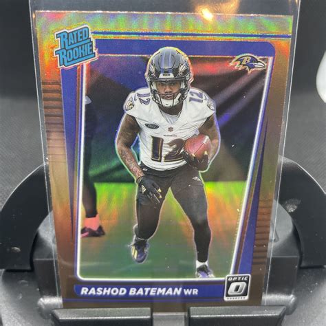 Rashod Bateman Donruss Optic Rc Rookie Bronze Prizm Ravens Ebay