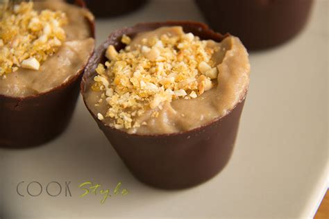 Chocolate cups with coffee cream - Cook Style