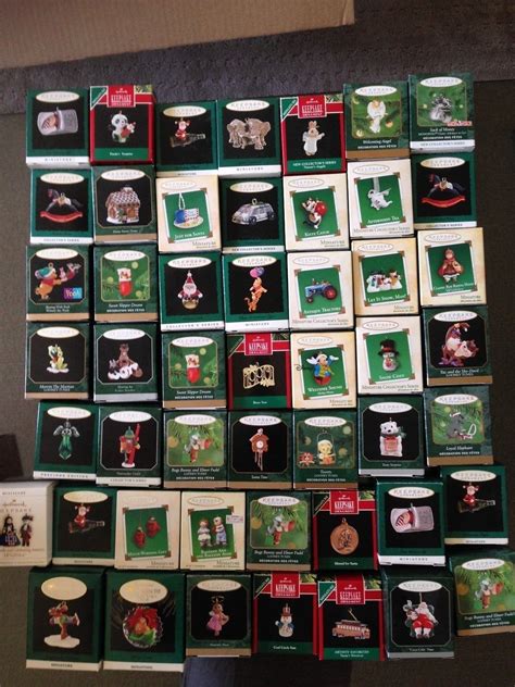 HALLMARK LOT OF 50 MINIATURE ORNAMENTS -- Antique Price Guide Details Page