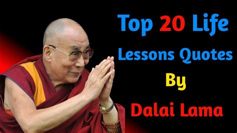 Top 20 Life Lessons Quotes By Dalai Lama Powerful Buddha Quotes