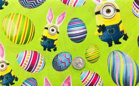 Minion Easter Bunnies And Beautifully Decorated Easter Eggs On Etsy