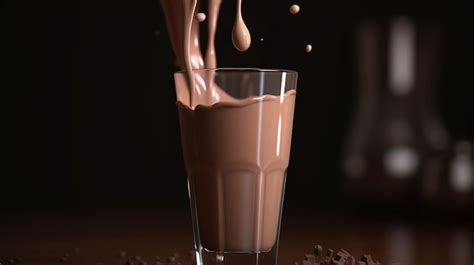 Premium AI Image Chocolicious Delight A Cascade Of Decadent Milkshake