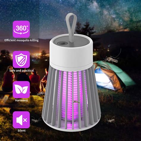 L Mpada El Trica Mata Mosquitos Luz Uv Usb Recarreg Vel Armadilha