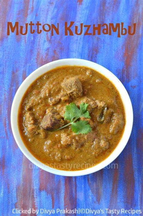 Mutton Kuzhambu Recipe Mutton Kulambu With Coconut South Indian Lamb