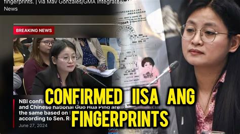 Nbi Confirmed Mayor Alice Guo At Guo Hua Ping Pareho Ang Fingerprints