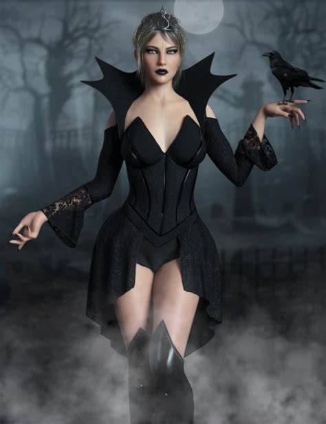 Dforce Dark Princess Outfit Set For Genesis And Females D