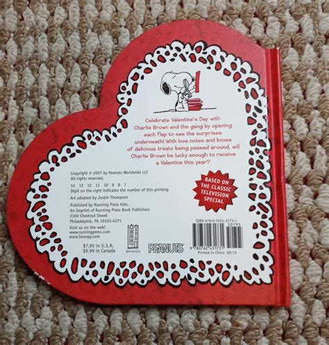 Charles M Schulz Peanuts Be My Valentine Charlie Brown Hardcover Book