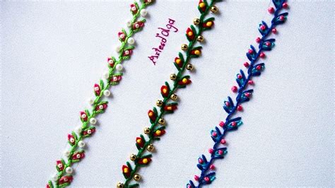 Hand embroidery decorative stitches - ArtsyCraftsyDad