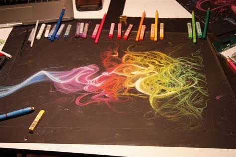 So Vibrant Chalk Is So Fun To Work With Pastel Art Colorful Art Art