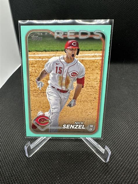 Topps Series Nick Senzel Aqua Parallel Cincinnati Reds Ebay